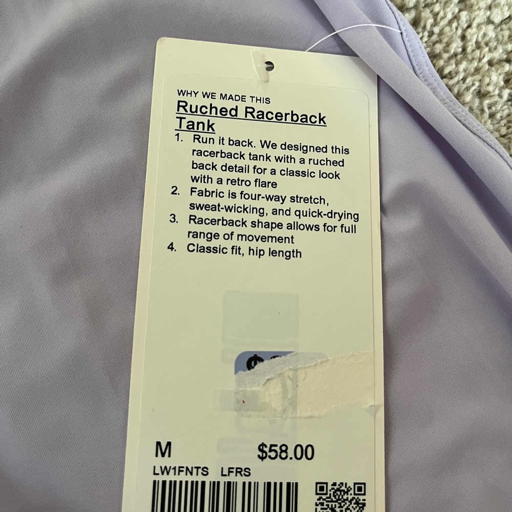 Lululemon Ruched Racerback Tank - Picture 2 of 2